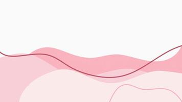 Animation Footage Wave of the sea range diagonal from pink to rose background. Dynamic shapes abstract background. Elegant composition looping element light pink and rose wave video