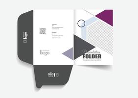 Presentation folder design layout vector