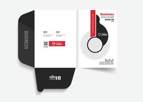Modern folder design for your business proposal vector