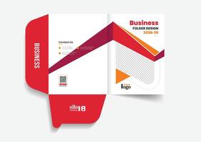 Presentation folder design for your business company vector