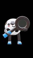 3D Soccer Ball Character Holding Magnifying Glass For Research And Analysis Suitable For Business Marketing And Exploration Themes. Transparent Background. Alpha Background. Looping Animation. video