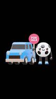 3D Soccer Ball Character Holding For Sale Sign With Car Suitable For Automotive And Sales Concepts. Transparent Background. Alpha Background. Looping Animation. video
