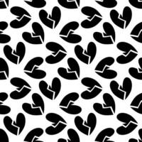 Seamless broken heart pattern, Love concept. Design for wrapping paper, fabric pattern, background, card, vector