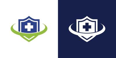 Two logos for a medical center vector