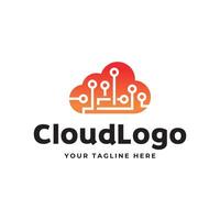 Cloud logo design template vector