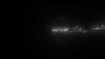 shimmering glitter particle cloud thrown from right of screen video