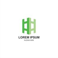 lorem ipsum logo aa initial icon with creative illustration vector