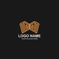 logo butterfly icon with creative illustration vector