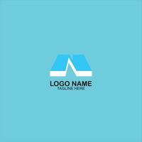 logo n initial icon with creative illustration vector