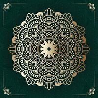 Elegant Gold Mandala Design with Floral Patterns vector