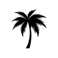 Palm tree summer logo template with isolated background vector