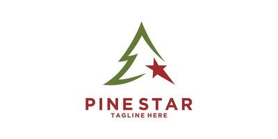 pine tree logo design evergreen,christmas,,symbol,icon,idea,creative vector