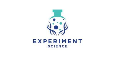 logo design experiment, science, lab, genetics, symbol, icon, , idea, creative vector
