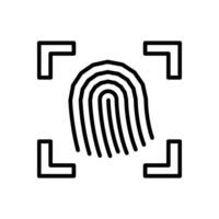 forensics icon, line style icon vector