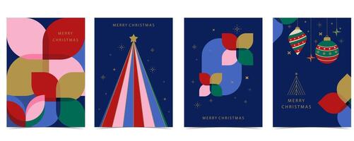 Christmas and happy new year background with bauble. vertical design for A4 vector