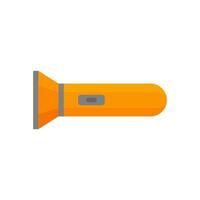 Portable flashlight isolated icon on a white background. vector
