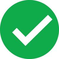 Green Circle Checkmark Confirmation, Approval, Success, Yes, Tick, Okay, Correct, Positive, Acceptan vector