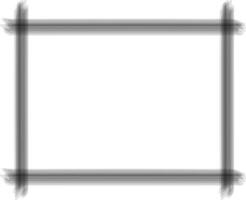Abstract monochrome frame design with overlapping brushstroke effects, creating a modern minimalist geometric border. Ideal for creative projects, templates, decorative layouts. illustration vector