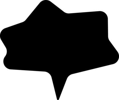 Geometric blank comic style speech and thought bubble for communication design, banners, text templates, and creative projects. illustration vector