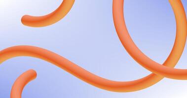 Blue Background and Orange Gradient Line Shape vector