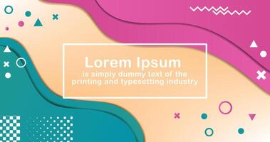 Paper Cut and Colorful Geometric Shape Abstract Background vector