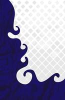 White and dark blue abstract background with grunge texture and modern design illustration template for sports uniform vector