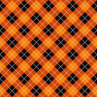 Halloween argyle seamless pattern design vector