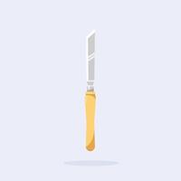 traditional wood skew chisel, craft carving tool suitable for posters and web icons vector