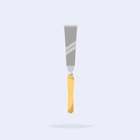 traditional wood slick chisel, craft carving tool suitable for posters and web icons vector