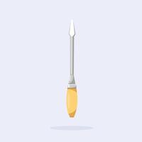 Traditional wood diamond chisel, craft carving tool suitable for posters and web icons vector