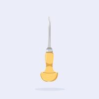 traditional wood sash chisel, craft carving tool suitable for posters and web icons vector