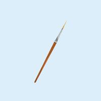 rigger paint brush icons, artist items in drawing in flat style, suitable for posters and web icons vector
