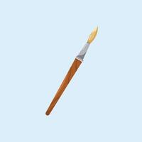 field stroke paint brush icons, artist items in drawing in flat style, suitable for posters and web icons vector