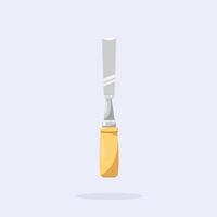 traditional wood framing chisel, craft carving tool suitable for posters and web icons vector