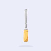 traditional wood lathe chisel, craft carving tool suitable for posters and web icons vector
