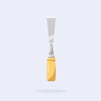 traditional wood gounge chisel, craft carving tool suitable for posters and web icons vector