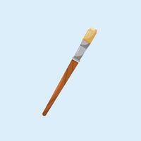 flat paint brush icons, artist items in drawing in flat style, suitable for posters and web icons vector