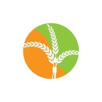A logo for a company that makes wheat vector