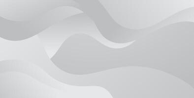 minimal abstract gray white liquid color with simple wavy shape decoration background. eps10 vector
