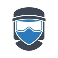 Protective face mask icon vector