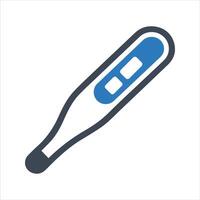 Digital thermometer icon. High temperature icon vector