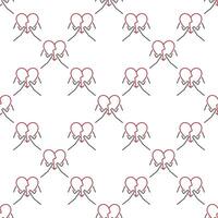 Hands with Broken Heart Separation seamless pattern in outline style vector