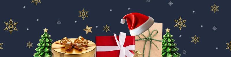 christmas linkedin banner for social media template