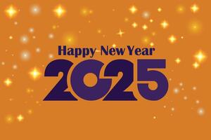Happy new year 2025 design vector