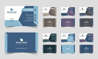 Top Rated Corporate Business Card Layout, Modern Business Cards, Creative And Clean Corporate Business Card Design Template, Elegant Corporate Visiting Card. Illustration Name Card or Company ID vector
