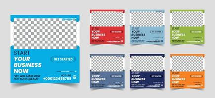 Promote your product by these outstanding social media post square web banner template. Usable for social media poster, ads, story, school, medical etc. this square poster templates are fully editable vector