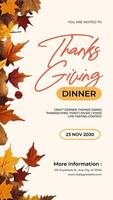 Instagram Story - Thanksgiving Dinner Invitation template