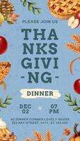 Thanksgiving Dinner Invitation Instagram Story Template