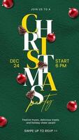 Dark Green Christmas Invitation Instagram Story template