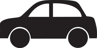 Enhance your space with this sleek minimal flat art illustration of a car icon. Perfect for automotive enthusiasts, this minimalist design adds a touch of modern style to any room or accessory. vector